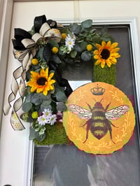 Image 1 of Bee Moss Wreath