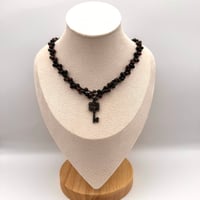 Image 2 of Mahogany Obsidian Key Necklace