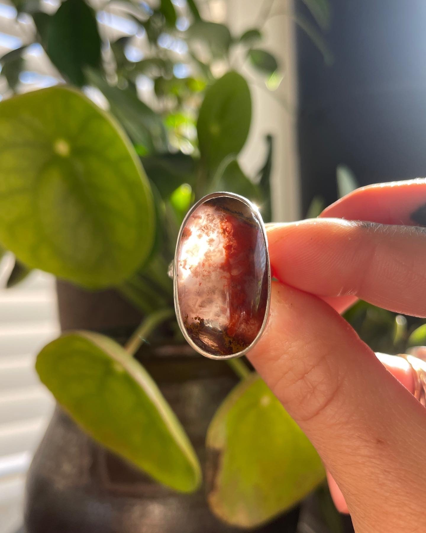 Image of Moroccan Seam Agate Backless Ring