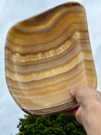 Image 11 of Large Banded Orange Calcite Crystal Bowl #2778