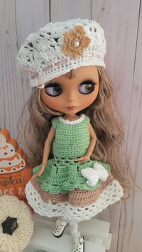 Image 4 of Blythe doll with crochet dress and bolero 