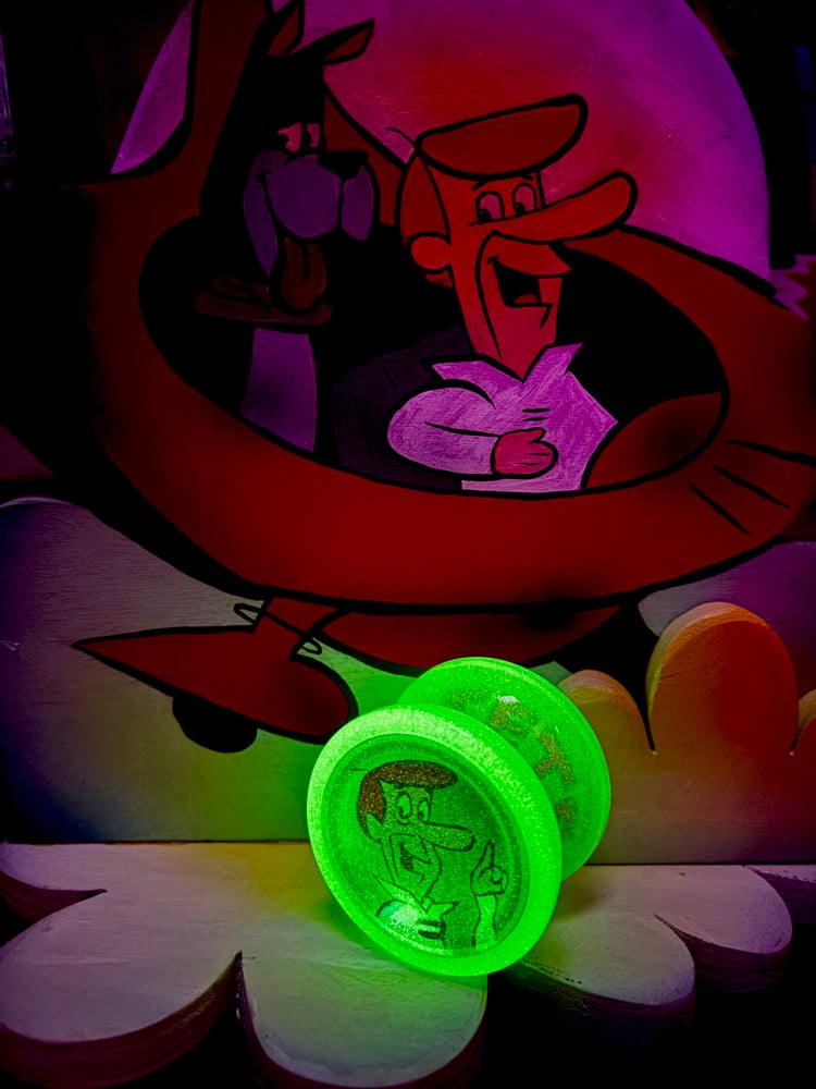 Image of Jetsons Duncan Freehand GLOW Yo-Yo with Custom Display
