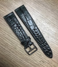 Image 2 of Degradè Double Grey Alligator Watch Strap - Horizontal Cut -