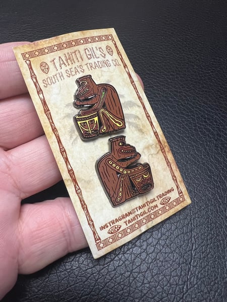 Image of 1” Tiki Room Drummers Left and Right “Shoe Lace” Charms
