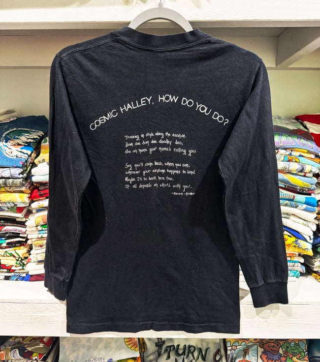 Grateful Dead 1986 Cosmic Charlie (Halley) Longsleeve Lot Shirt - Size SM