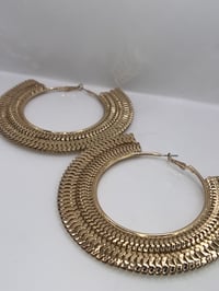 Image 4 of Snake Chain Hoops