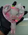 Medium Size Pink Bling  Mirror 