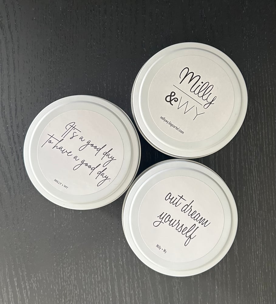 Image of Matte Black/Matte White Signature Travel Soy Candle 225gm