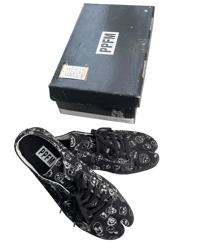 Image 2 of PPFM Skull Print Tabi Sneakers - 8.5 (UNWEARABLE)