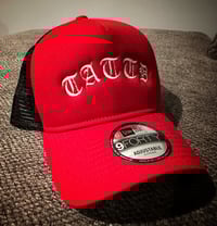 Image 2 of 25% off!!! RED NEW ERA TATTD CAP!!! ❤️