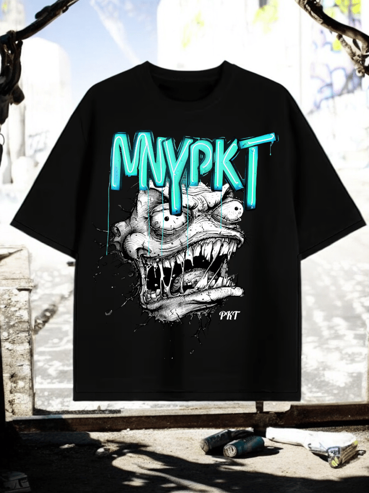 MONSTA TEE// AQUA