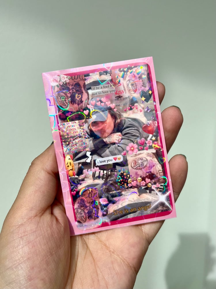 heart holo photocards