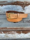 Italian Leather Belt - Natural Veg Tan - 1.5”