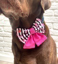 Image 6 of Queen of Hearts Striped Bow Ties/ Sailor Bow