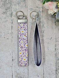 Image 3 of Daisy Leopard Wristlet Keyring