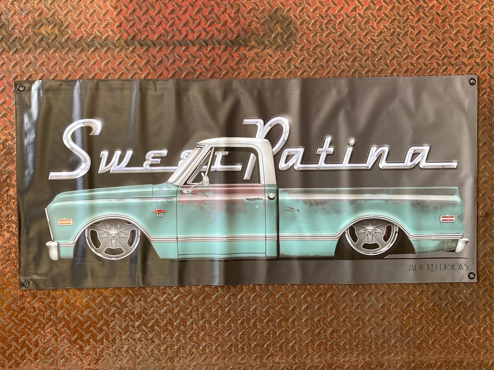 Image of Sweet Tina '68 C10 banner 