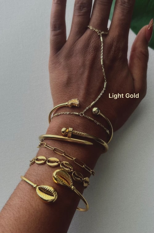 Image of THIN LINE • Hand Chain Bracelet