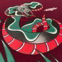 Image 5 of NO SNAKES ALIVE TEE (Burgundy)
