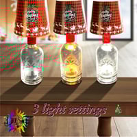 Christmas bottle lamp
