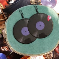 Retro Vinyl Records Earrings B