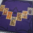 Tarot/Altar Cloth with Unicursal Hexagram