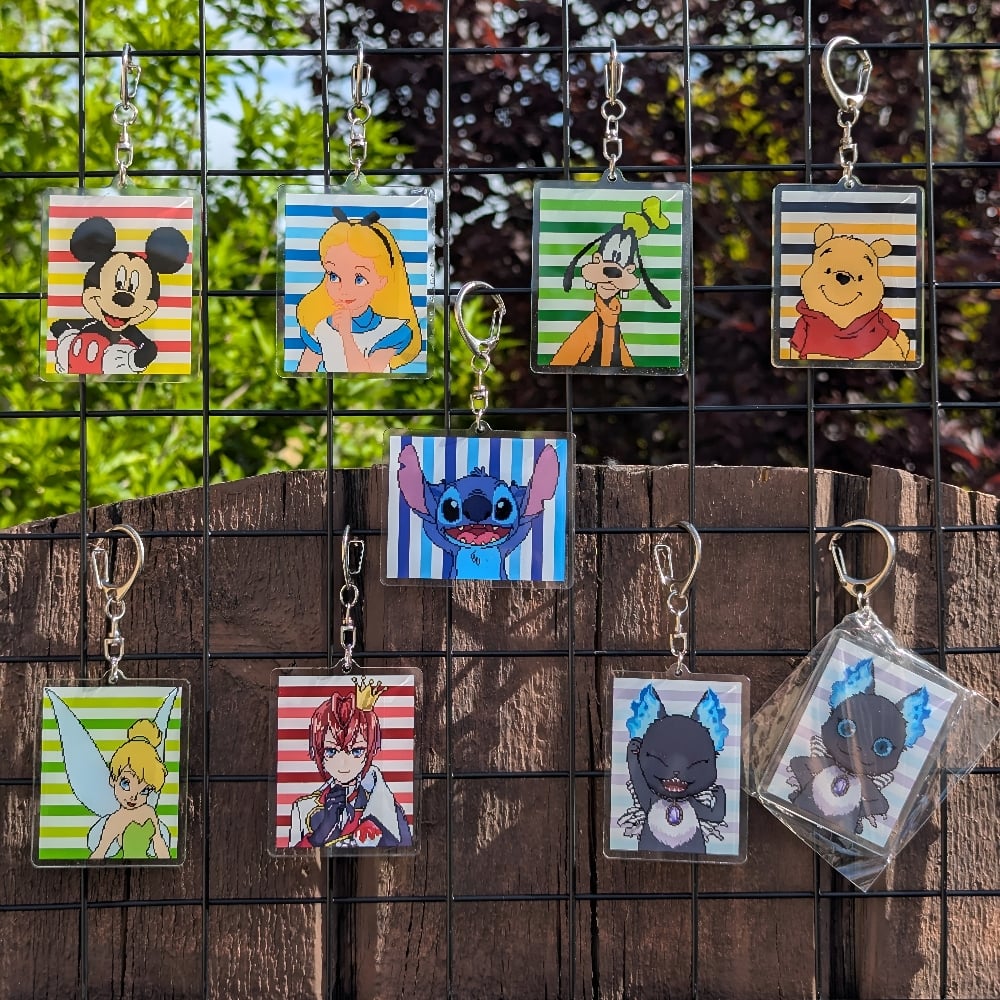 Image of Pixel art acrylic charms! 