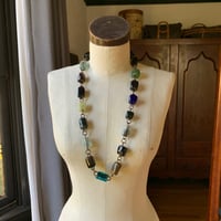 Image 3 of Art Glass Boho Beaded Necklace