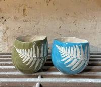 Image 2 of Small Pinched Planter - Turquoise 