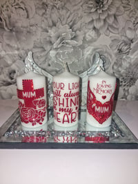 Image 3 of YOUR LIGHT WILL ALWAYS SHINE IN MY HEART CANDLE SET