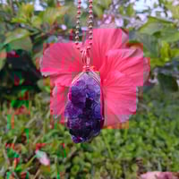 Image 1 of Amethyst Geode Necklace