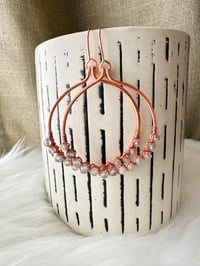 Image 1 of Kyanite (Copper) Hoop Earrings