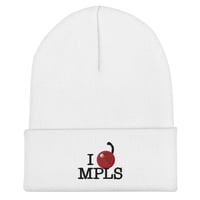 I [CHERRY] MPLS Beanie (White)