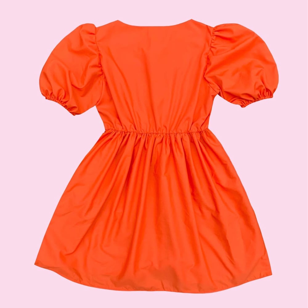 Image of MADE TO ORDER Puff Sleeve Dress — Spooky White Ghostie