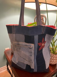 XL Denim Market Tote