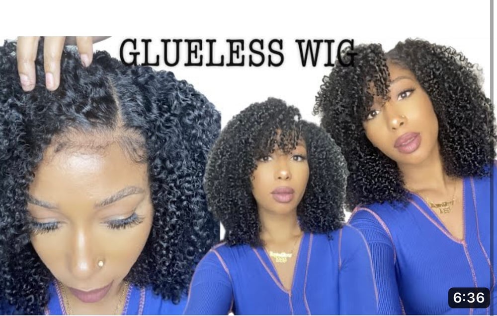 Image of Glueless Kinky Curly Lace Wig 