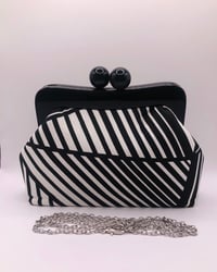 Image 4 of Black and White Geo Clutch