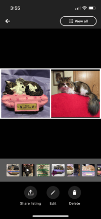 Image 7 of Custom Engraved Sleeping Cat Kitty On Pillow Urn Pet Memorial Portrait Angel Wings