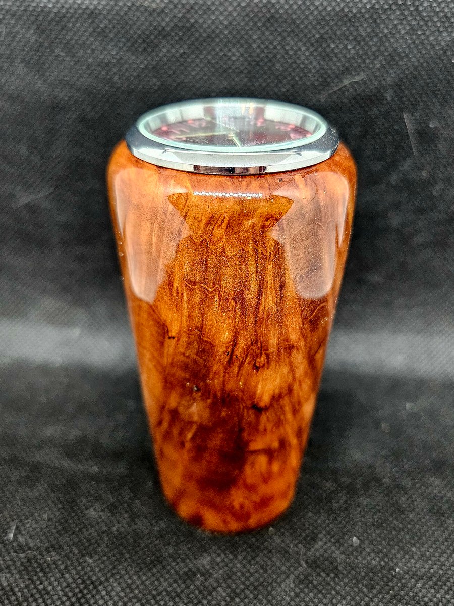 Image of Redwood Burl/Red Clock Shift Knob 