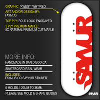 Image 1 of SAYVUR ‘KWEST’ WHITE/RED