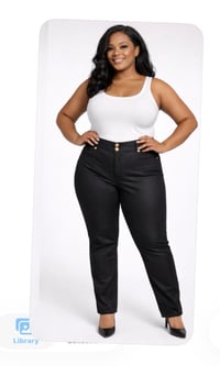 Image 1 of New Sz.22W Iman Black Jeans #120*2.0