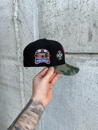 Image 4 of BCU  CAMO BRIM TRI TONE TEXAS RANGERS CUSTOM FITTED CAP