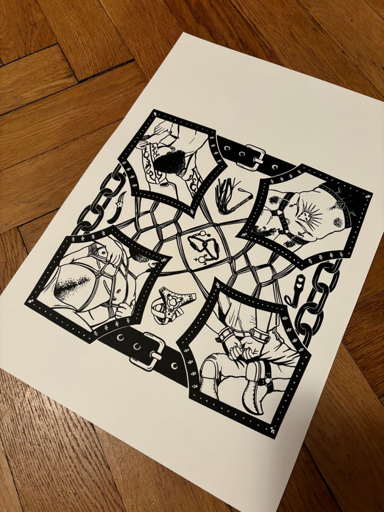 Image of Large Kink Screenprinted Prints