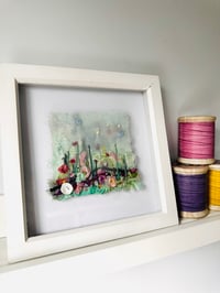 Image 1 of SALE WAS £68 Framed Garden Embroidery 