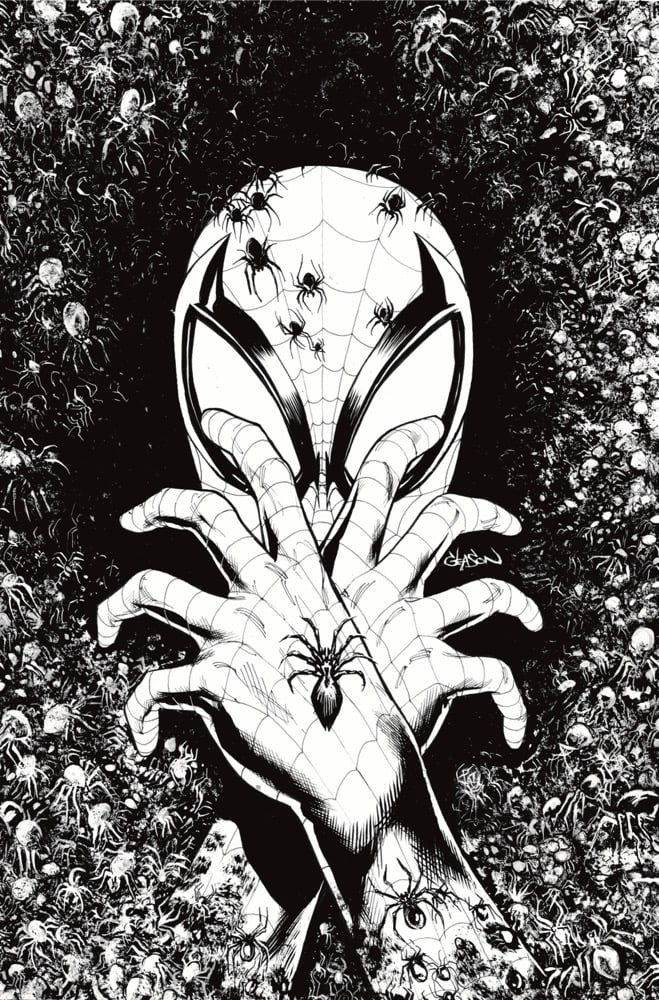 Image of UNSIGNED AMAZING SPIDER-MAN #1000 GLEASON INKED VIRGIN EXCLUSIVE 