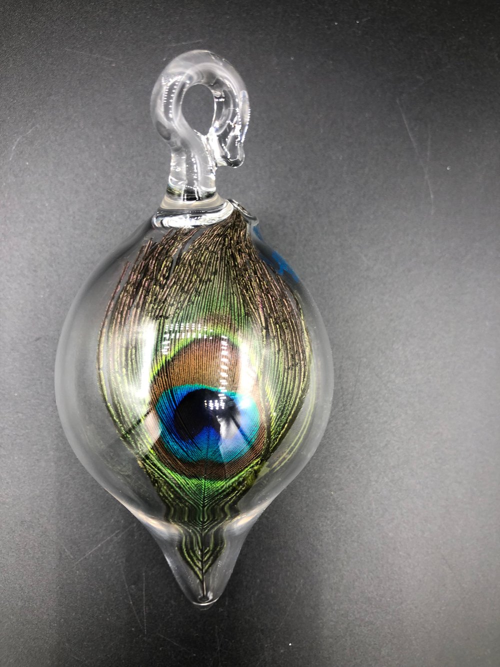 Image of Peacock ornament 003