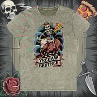 Image 4 of Yeehaw Vintage Wash Denim Tee
