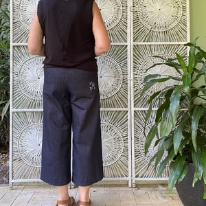 Image of Linea pants 4/5 - Blue Denim