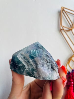 Image of Rainbow Fluorite Standing Power Tower