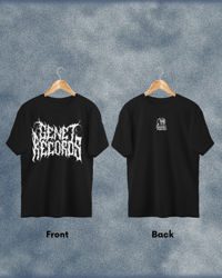 GENET RECORDS t-shirt metal print (pre-order, shipping July 2025)