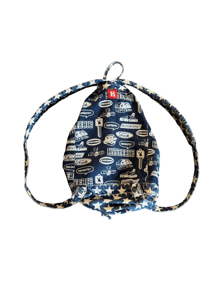 Image of Hysteric Glamour Denim Star Rucksack Bag